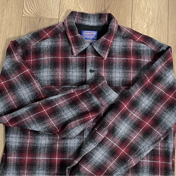 Pendleton Virgin Wool‎ Button Down Flannel Shirt - Picture 1 of 11